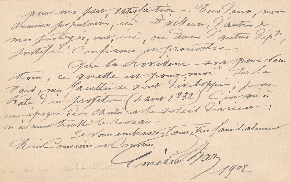 Jean Claverie opéra baryton portrait dessiné Carte autographe signée