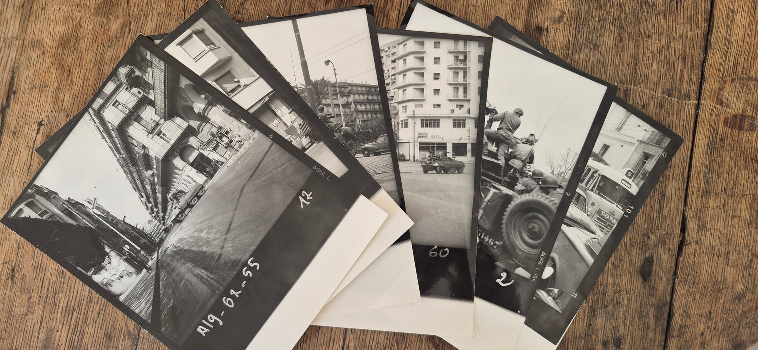 Presse 17 photos Algérie guerre photographie tirages postérieurs v. 1961-1962 OAS