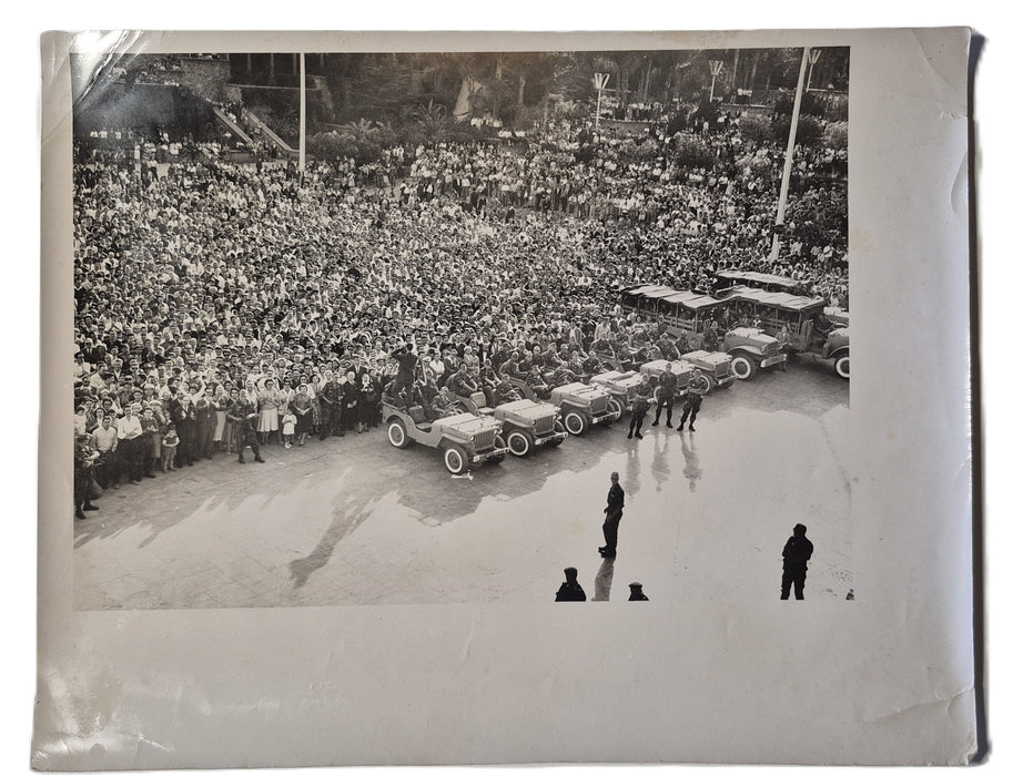 Algérie française 3 photographies époque manifestation 1961 photo