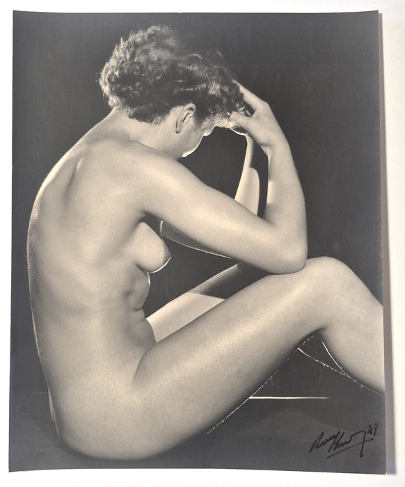 Roger DELPIROU étude de nu femme photo photographie signée datée 1949