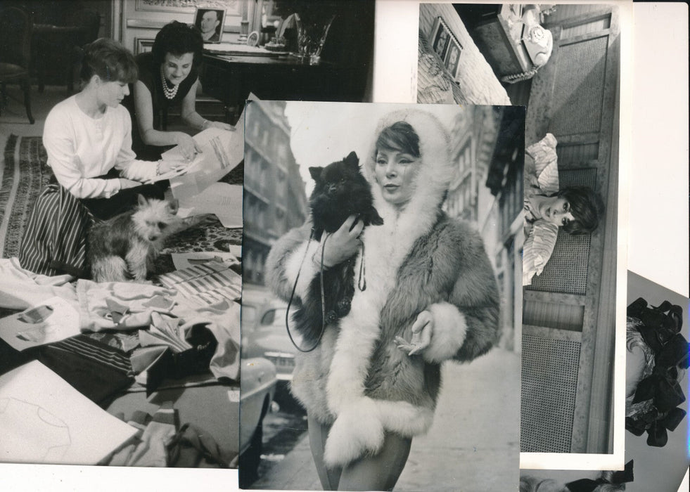 Mode : 4 photos de mannequins : Bettina Lucky Woos Lamy années 60 et 3 photos de défilés