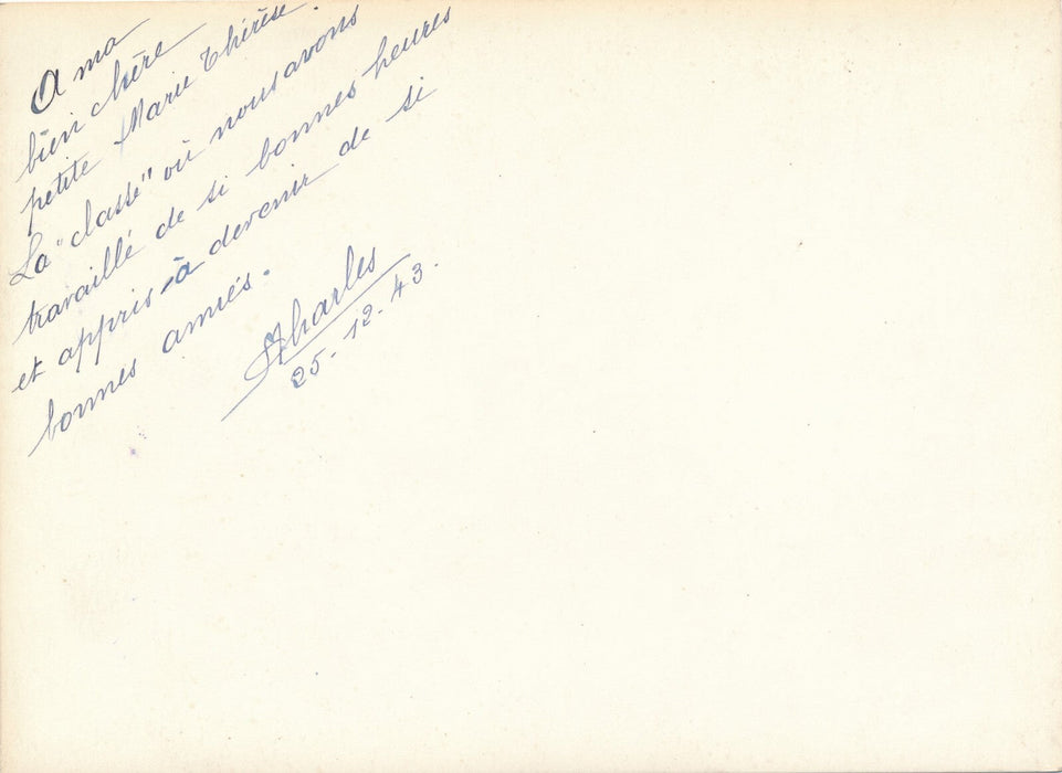 intérieur classe 1940 encrier bancs photo photographie dédicace