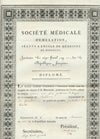 3 certificats signés Antoine Ignace Bonaventure Carrié Carrie chimie chrirurgie
