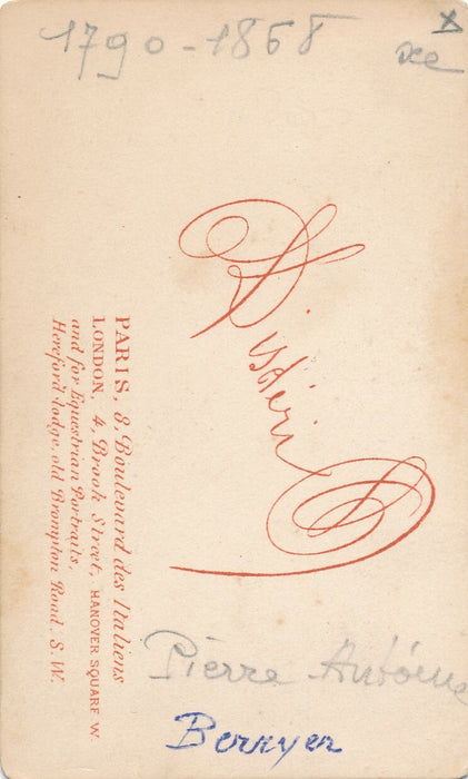 Pierre Antoine BERRER, avocat photo photographie cdv Disderi