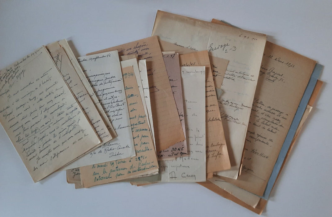 chanson à éditions GREYVAL plus de 110 lettres autographes signées 1933-1948