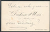 Duchesse d Uzès Mortemart Lettre autographe signée et carte imprimerie histoire
