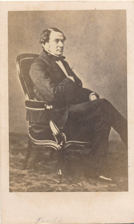 Politique banquier Achille Marcus Fould cdv albumine v. 1860 photo carte visite