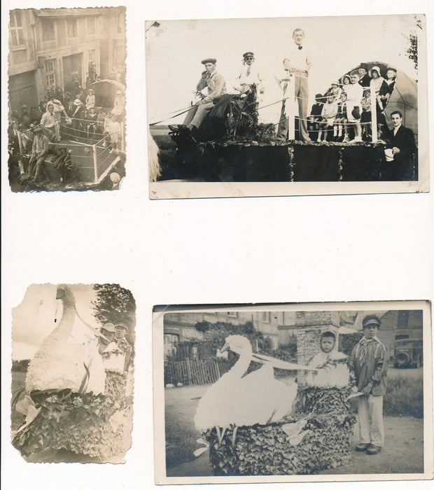 Corso Cavalcade Fauville en Caux Seine-Maritime 1932 11 photos et 2 cartes photo