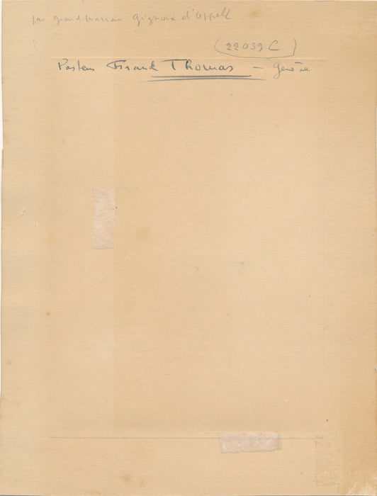 Pasteur Frank THOMAS Suisse lettre autographe signée ET photographie signée