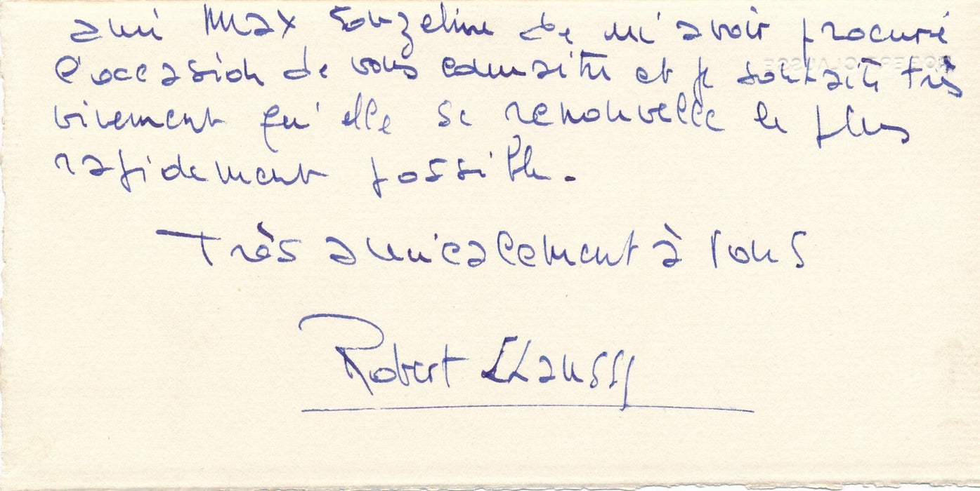 Ensemble autographes Louis Amade : Geo London Paul Fort René Clauss Bécaud