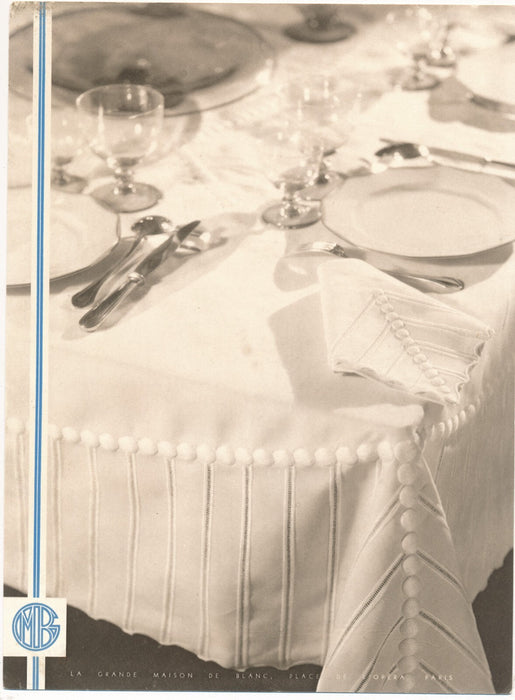 Publicité Maison Blanc Opéra attr. Albin Guillot 4 héliogravures v. 1930