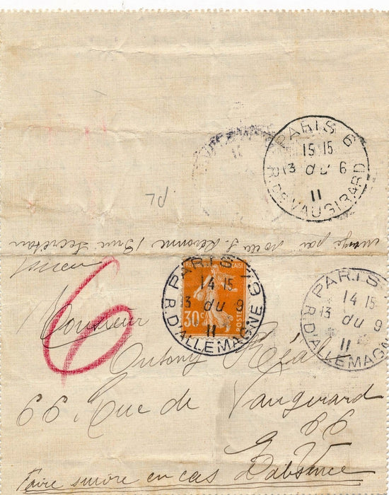 théâtre cinéma Suzanne Révonne lettre autographe signée Orange Bréal