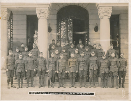 US ARMY Base Hospital 115 Sergeant Thompson Vichy photo photographie époque Ruhl