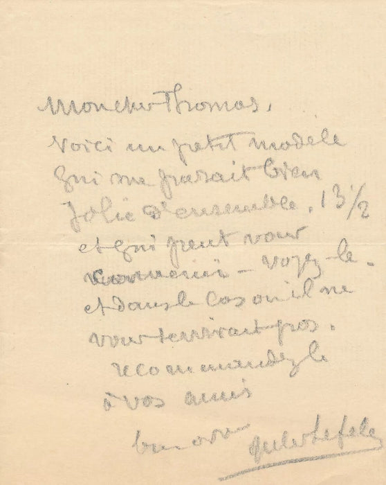 Jules LEFEBVRE peintre 5 lettres autographes signées écriture tradition son fils