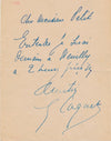 Georges COQUET lettre autographe signée Film d'Art cinéma