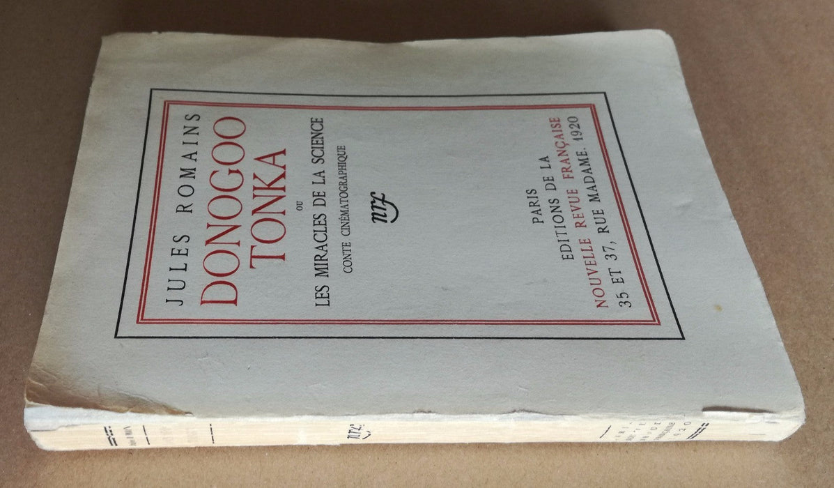 Littérature Jules Romains EO Donogoo Tonka lettre autographe signée