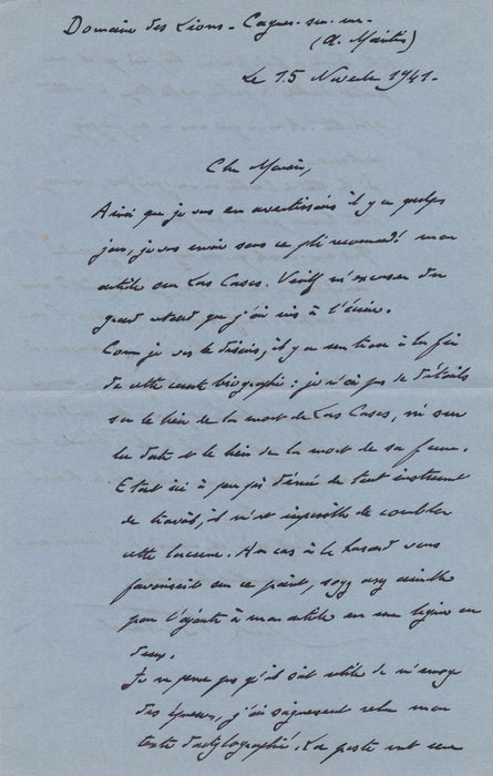 Jules Bertaut littérature correspondance 12 lettres autographes signées lot