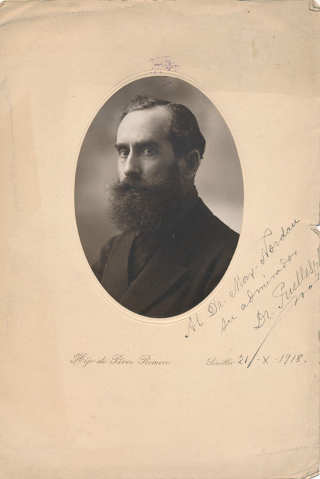 José Manuel PUELLES DE LOS SANTOS photographie signée Max NORDAU guerre Espagne