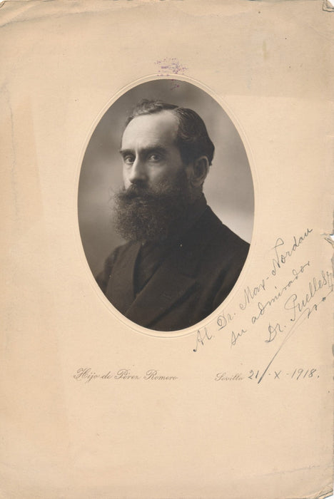 José Manuel PUELLES DE LOS SANTOS photographie signée Max NORDAU guerre Espagne