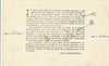 Marcel JOUHANDEAU manuscrit autographe 2 p. Dun-le-Palestel et BAT signé