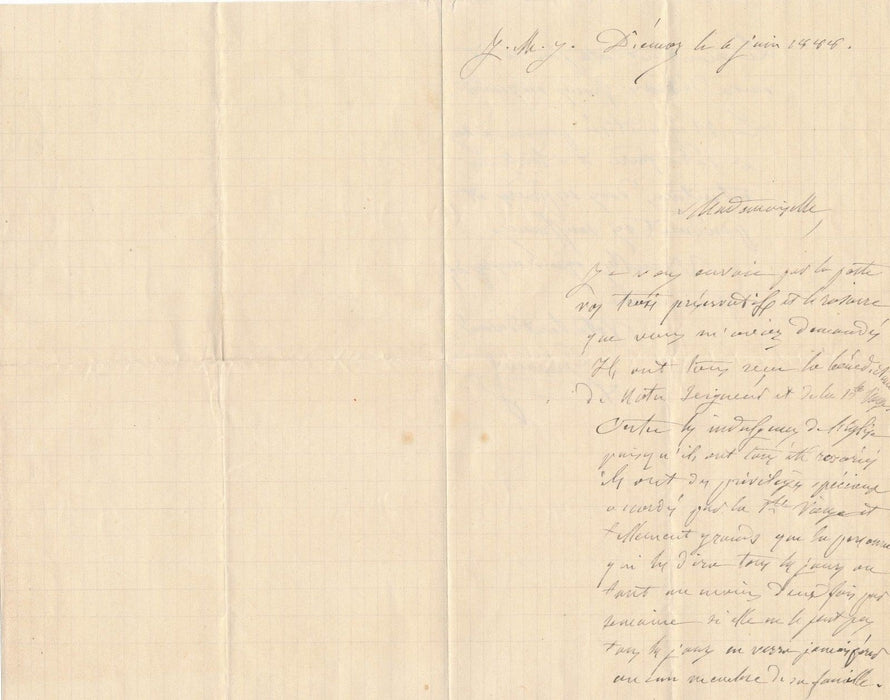 Religion Abbé Germanet curé de Diémoz Isère près de Lyon 2 lettres autographes