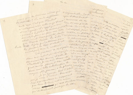 SULLY PRUDHOMME sur l'illustration textes littéraires manuscrit autographe signé