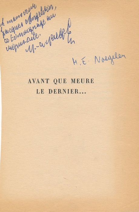 essai 4 dédicaces autographes signées Grosrichard Gabriello Chauvel Naegelen 