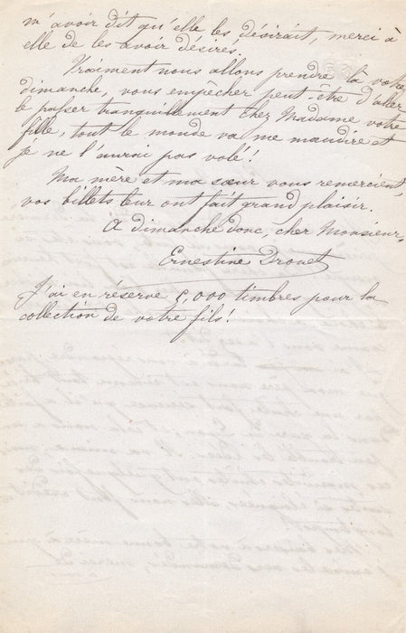 Ernestine DROUET à Isidore Geoffroy SAINT-HILAIRE  tâche d’être poëte 12 lettres