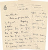 Harold Stanley EDE 2 lettres autographes signées à Maurice SACHS Gaudier Brzeska