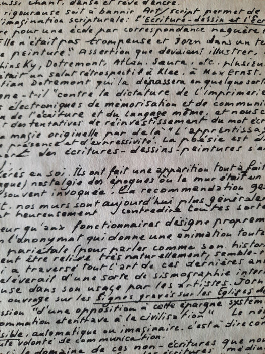 Art Script affiche expositon galerie de Seine 1980 Jean-Clarence Lambert