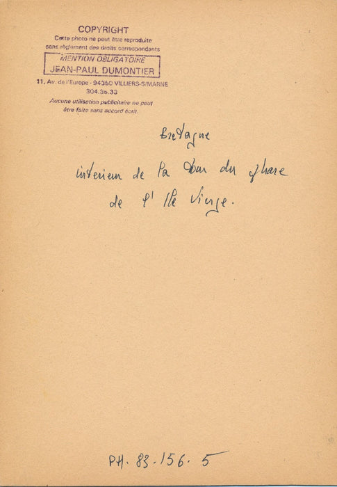 Île Vierge Bretagne intérieur phare photo photographie Dumontier