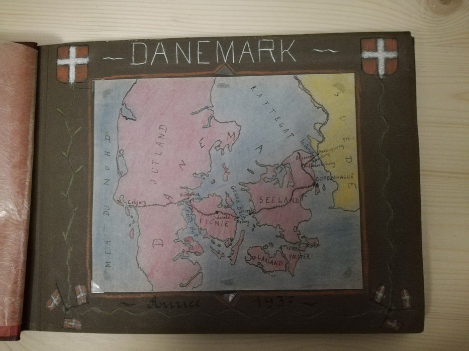 album photo année 1937 dessins enfant plus  200 photos Danemark Suede Allemagne