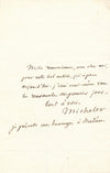 Jules Michelet 2 lettres autographes signées remerciement articles