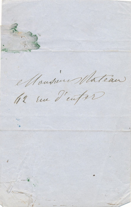 Élisa  Marianne de LAMARTINE lettre autographe signée Oeuvres des familles