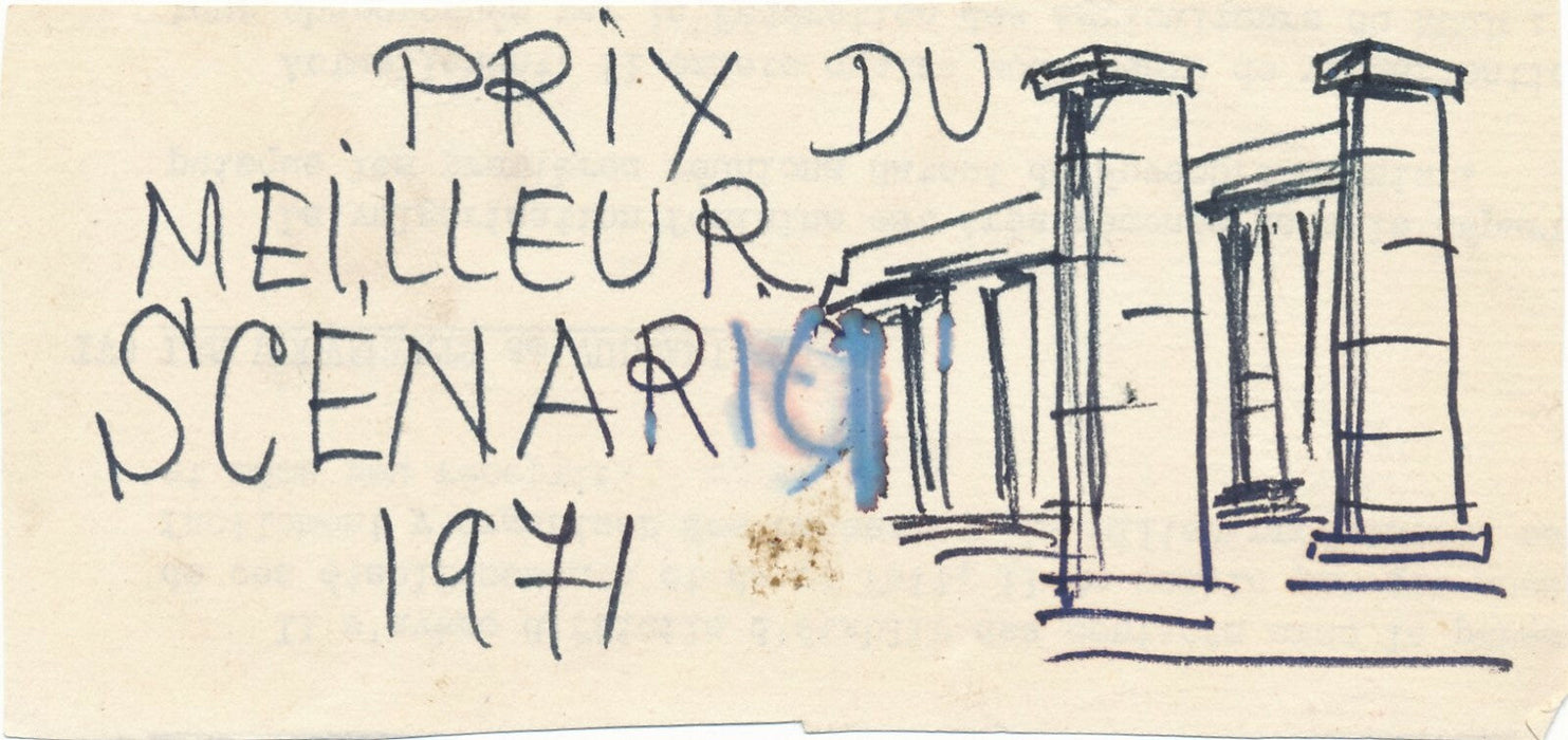 Cinéma Pierre Léaud manuscrit entretien et divers autographes prix Siménon