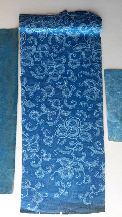 4 patrons dentelle cyanotypes, vers 1900 photo photographie