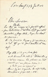 Paul d’IVRY Lettre autographe signée ET page manuscrite autographe trois portées