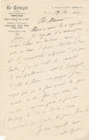 écrivain André THÉRIVE lettre autographe signée sur son roman Anna