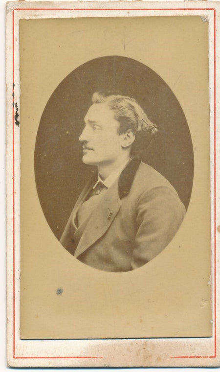 Francisque DEPORTES peintre photo carte visite albumine Chailly 