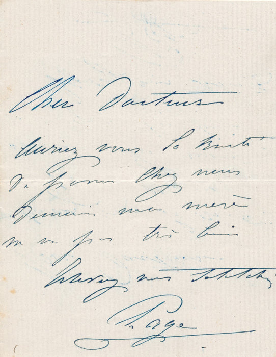 actrice Adèle Page mariée à Mercier musicien X 2 autographes docteur rendez-vous