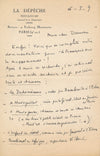 Roger DÉVIGNE 3 intéressantes lettres sur la redécouverte chanson française 1938