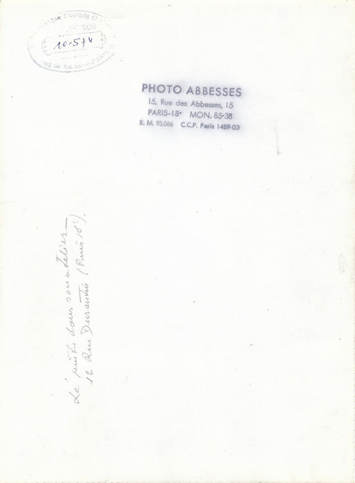 photo Louis Teppa 1902-1972 peintre Montmartre atelier tirage argentique époque