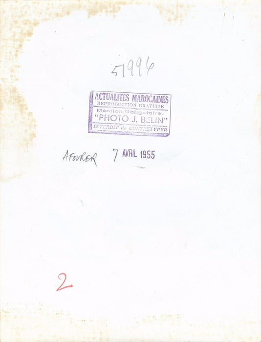 Maroc hydro électricité tirage argentique époque Jean Belin 1955