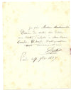 DANTAN aîné élève Gabriel Émile WIBAILLE 2 lettres autographes signées 1837