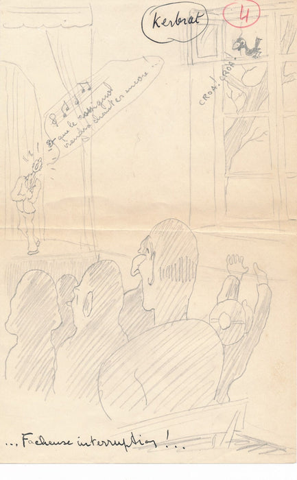 jeune Georges KERBRAT caricaturiste humour  30 dessins v 1930 Georges Ventillard