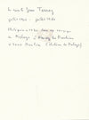 Banque Jean TERRAY Lettre signée carte autographe visite photo Crédit chimique