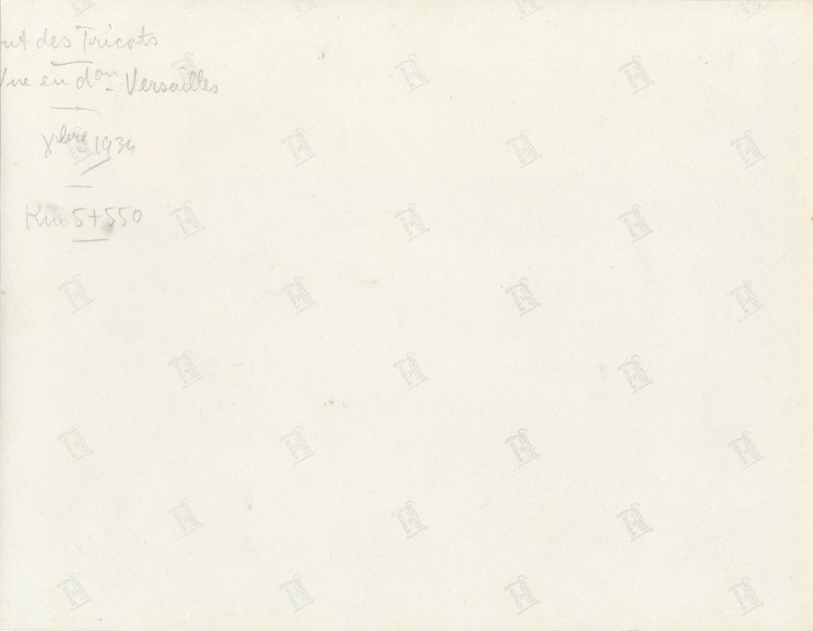 Rail chemin de fer en direction de Versailles photo photographie 1934