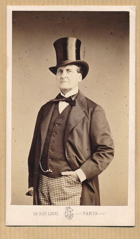 comédien Pierre-Chéri LAFFONT albuminé carte visite photo photographie Cremière