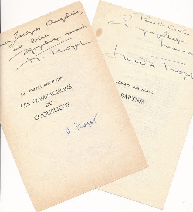 écrivain ensemble Troyat 1 carte autographe signée 1 photo 2 envois