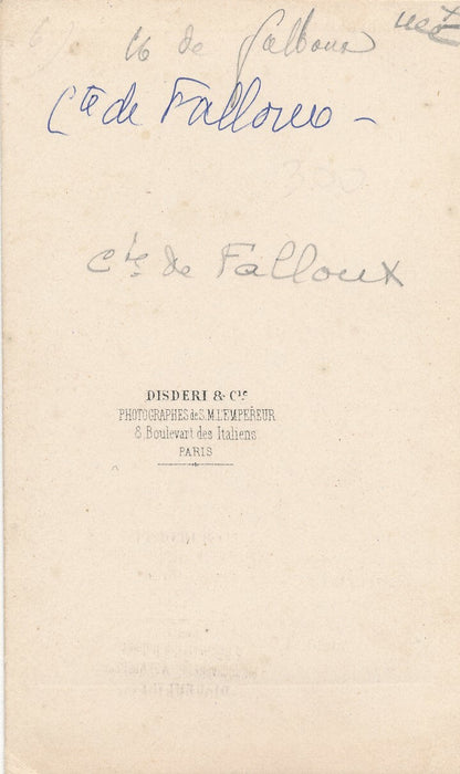 Comte de FALLOUX cdv albuminé Disderi photo photographie